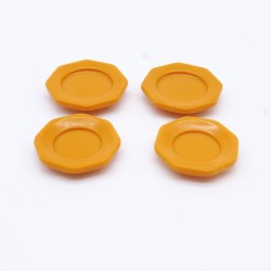 Playmobil 11459 Playmobil Set of 2 Small Plates and 2 Large Orange Plates