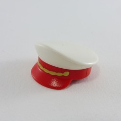 Playmobil 5292 Playmobil Hat Cap Captain Blanche Red and Golden