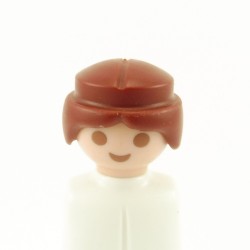 Playmobil 22202 Playmobil Man's Burgundy Small Queue Hairs for Soldier