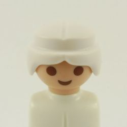 Playmobil Man's White Small Queue Hairs for Soldier