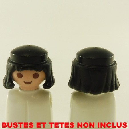 Playmobil 5641 Playmobil Lot de 2 Chevelures Cheveux Noirs Moyen Age Homme