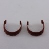 Playmobil 24503 Playmobil Lot of 2 Brown Curly Beards