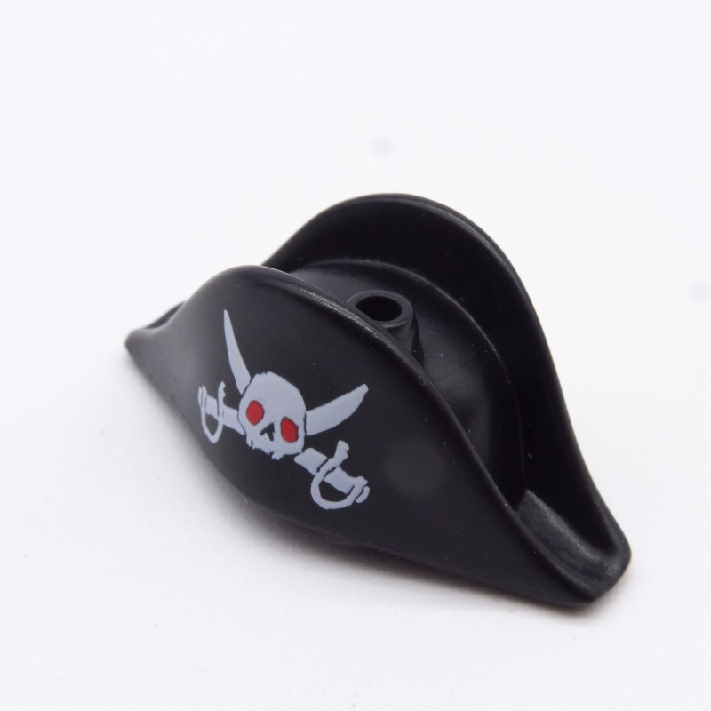 Playmobil 26022 Black Bicorn Skull Pirate Hat