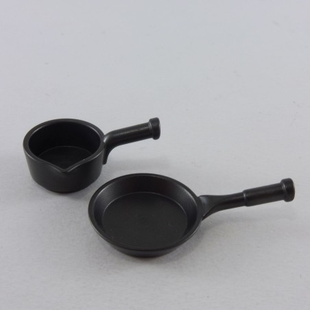 Playmobil 25337 Playmobil Dark Gray Pan and Saucepan