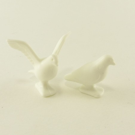 Playmobil 24221 Playmobil Lot of 2 White Pigeons