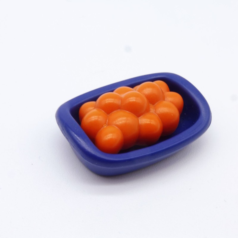 Playmobil 1039 Plat Bleu avec nourriture orange
