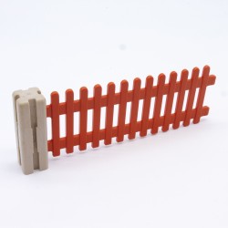 Playmobil 6754 Barrière Orange avec Poteau Gris 3072 7292