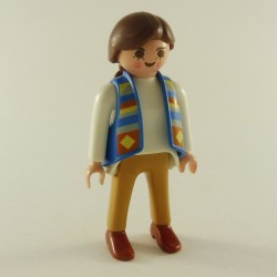 Playmobil 15473 Playmobil Modern Woman White and Brown with Blue Vest 3950 4150 4888