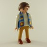 Playmobil 15473 Playmobil Femme Moderne Blanc et Marron avec Gilet Bleu 3950 4150 4888