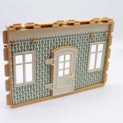 Playmobil 4306 Grand Mur Extérieur Façade Papier Peint Fleurs Maison 5300 Jaunissement