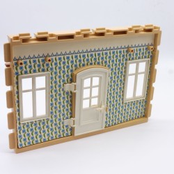 Playmobil 4306 Large Exterior Wall Facade Yellowing House Flowers Wallpaper 5300