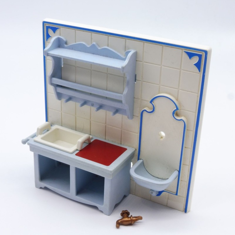 Playmobil 8050 Meuble de Cuisine avec Lavabo 1900 5322 Robinet Cassé