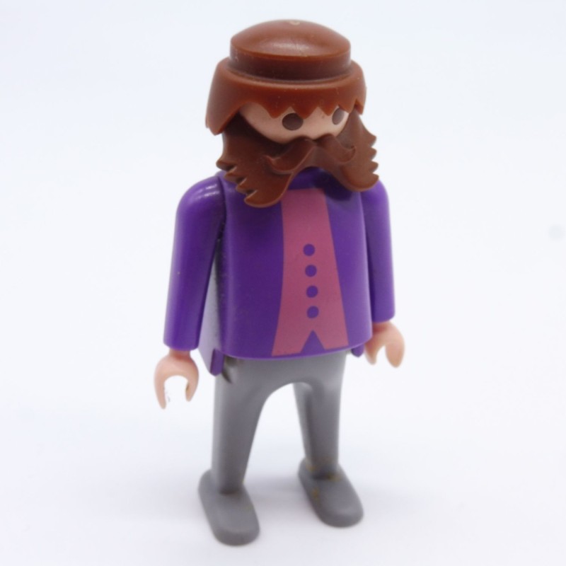 Playmobil 7084 Homme Gros Ventre Violet et Gris 1900 5300 5507