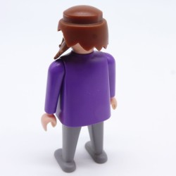 Playmobil Homme Gros Ventre Violet et Gris 1900 5300 5507