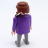 Playmobil Male Big Belly Purple and Gray 1900 5300 5507