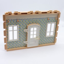 Playmobil 5771 Large Exterior Wall Facade with House Flowers Wallpaper 5300