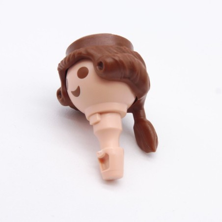 Playmobil 4873 Tête Homme avec Cheveux Marrons Noble