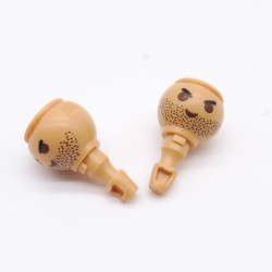 Playmobil 11939 Set of 2 Beige Dyed Heads