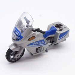Playmobil 5381 Gray Police Motorcycle 5180 slightly damaged and incomplete