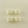 Playmobil 24055 Playmobil Lot de 2 Paires de Manchettes Blanches Bord en Dentelle