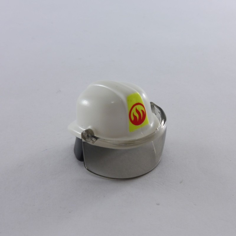 Playmobil 5307 Playmobil Fire Helmet White with Logo and Visiere