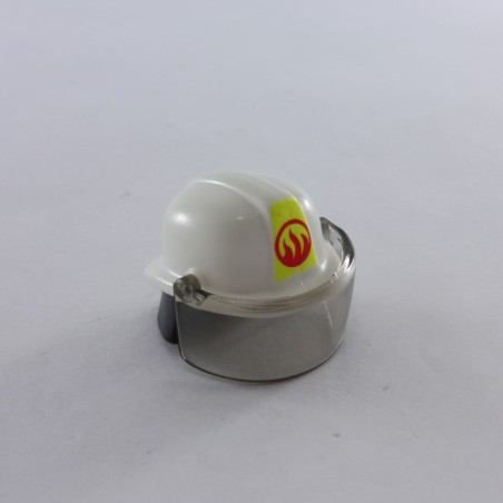 Playmobil 5307 Playmobil Casque de Pompier Blanc avec Logo et Visiére