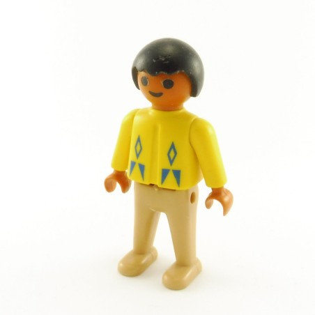Playmobil 14990 Playmobil Child Boy Indian Vintage Yellow Brown 3396