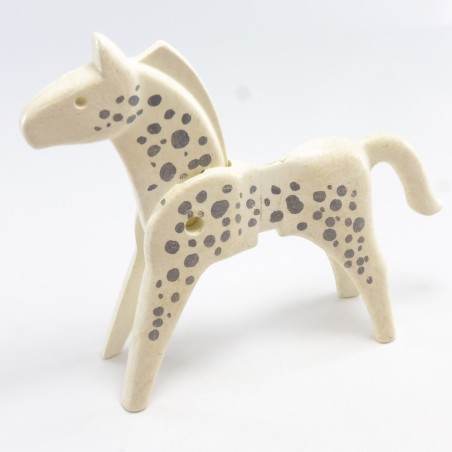 Playmobil 1692 Playmobil 1st generation white and gray horse little dirty