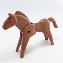 Playmobil 1372 Playmobil Cheval Marron 1ere Génération