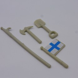 Playmobil 12626 Set of 4 Vintage Gray Pirate Accessories