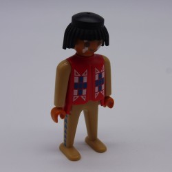Playmobil 1348 Vintage Red and Brown Indian Warrior