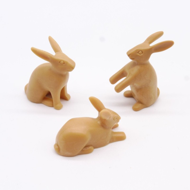 Playmobil 16659 Set of 3 large light brown rabbits 5344 3626 3628 3638 3692 3741 4035