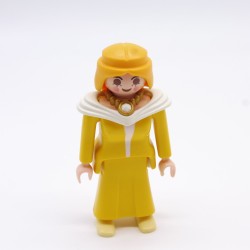 Playmobil 7161 Woman Yellow Dress White Collar Princess 1900