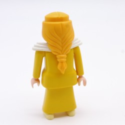 Playmobil Woman Yellow Dress White Collar Princess 1900