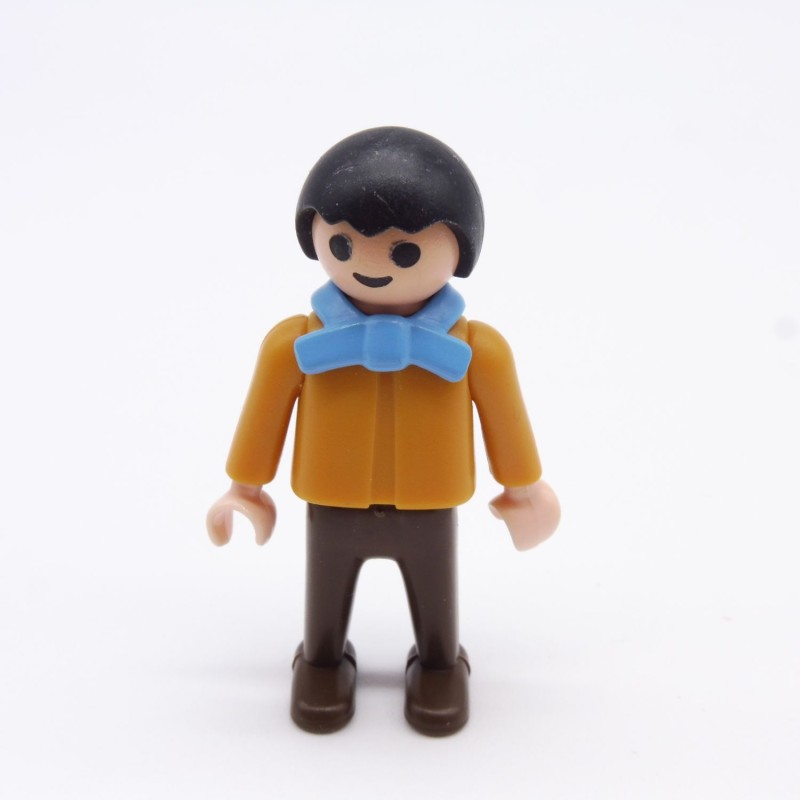 Playmobil 13806 Child Boy Brown Blue Collar 1900 5501