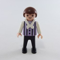 Playmobil 14843 Playmobil Child Boy Purple Black White 1900 5601 White Collar