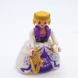 Playmobil 32313 Woman Belle Princess White and Purple Dress with Harp and Brush
