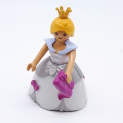 Playmobil 32401 Woman Belle Princess White and Gray Dress with Pink Handbag