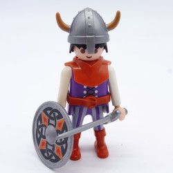 Playmobil lot straps leather bags sleeves red medieval axes vikings Gauls 