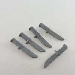 Playmobil 16543 Playmobil Set of 5 Silver Gray Knives