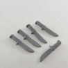 Playmobil 16543 Playmobil Set of 5 Silver Gray Knives