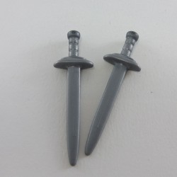 Playmobil 4492 Playmobil Lot of 2 Gray Swords