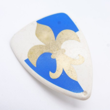 Playmobil 7919 Shield White Blue Golden Fleur de Lys a little worn