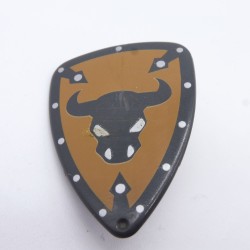 Playmobil 7933 Dark Gray and Brown Worn Bull Shield