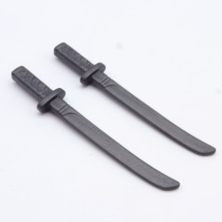 Playmobil 11061 Set of 2 Dark Gray Katana Sabers