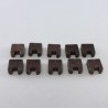 Playmobil 6956 Playmobil Lot de 10 Finitions Cache Trou Steck Marron Foncé