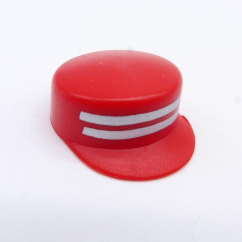 Playmobil 11972 Casquette Ronde Rouge et Argent