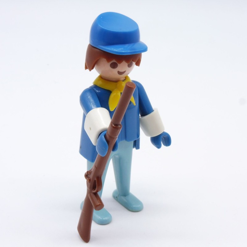 Playmobil 7442 Vintage Brown Hair Union Soldier 3242 3244 3419 3420