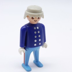 Playmobil 1818 Northern Soldier Officer Big Belly Silver Buttons Red Band