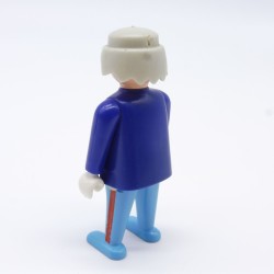 Playmobil Soldat Nordiste Officier Gros Ventre Boutons Argents Bande Rouge